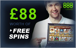 30 free spins 888 casino